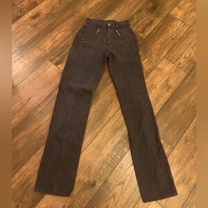 Vintage Rocky Mountain Jeans - Charcoal with Pinstripes